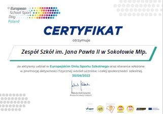 Certyfikat EDSS 2022